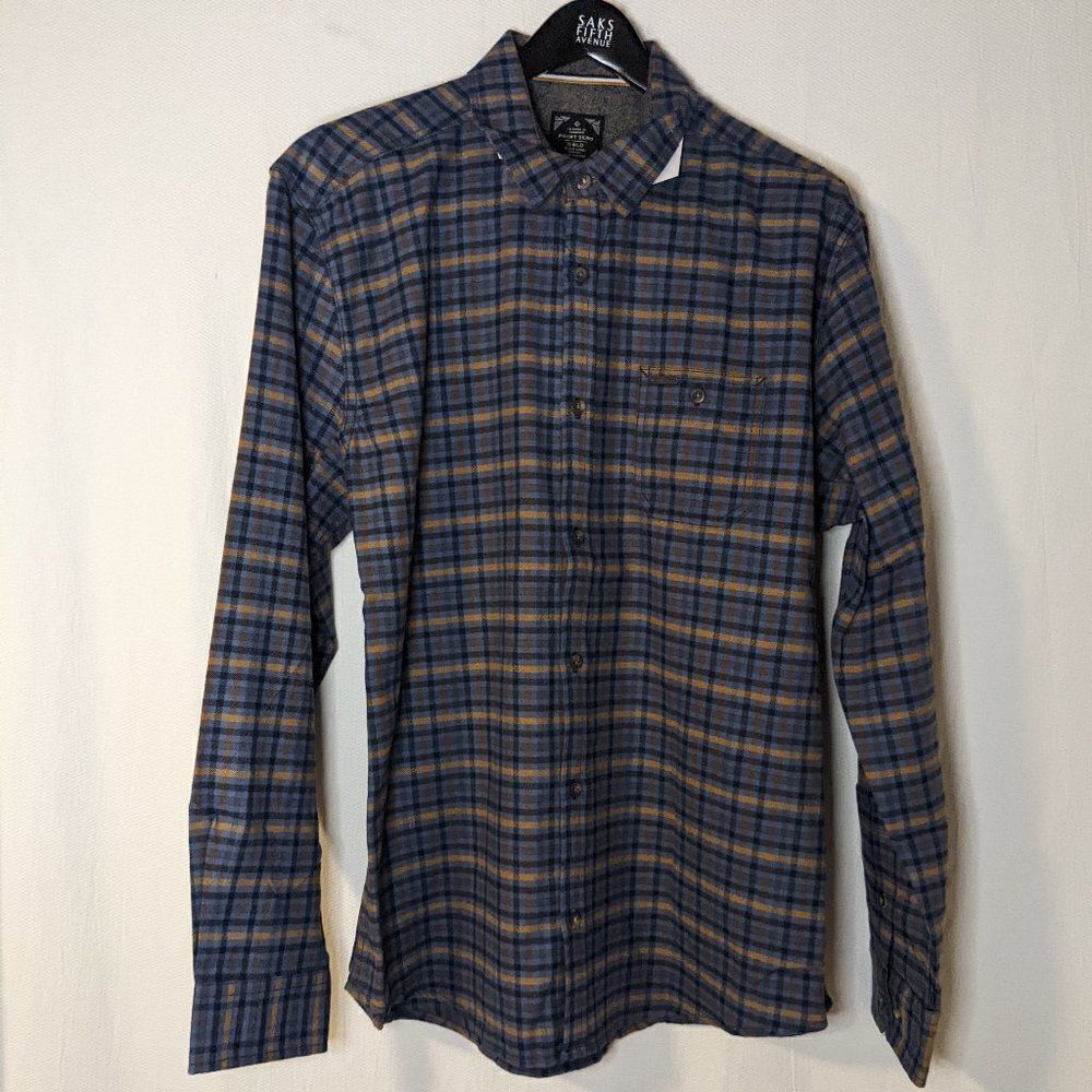 POINT Zero Flannel Button Down NWT